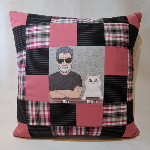 Patchwork Shirt Cushion